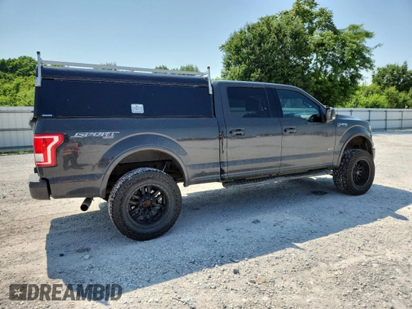 2017 Ford F-150 XL with VIN 1FTFW1EG4HKE01636, listed as a Copart auction lot 60348655 with 120,533 mi miles and Salvage title. Bid and sale history available at DreamBid. Image 3.