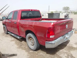 2010 Dodge Ram 1500 ST with VIN 1D7RB1GKXAS134752, listed as a IAAI auction lot 41804336 with 154,908 mi miles. Bid and sale history available at carsss.com. Image 3.