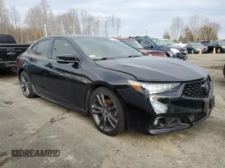 2019 Acura TLX w/A-Spec Pkg with VIN 19UUB2F69KA007613, listed as a Copart auction lot 87847495 with 54,312 mi miles and Non Repairable. Bid and sale history available at carsss.com. Image 4.