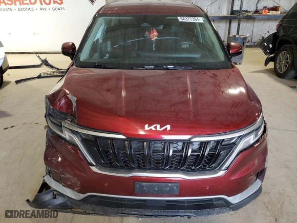 2022 Kia Carnival EX with VIN KNDNC5H36N6071099, listed as a Copart auction lot 66377394 with 74,434 mi miles and Salvage Title. Bid and sale history available at carsss.com. Image 5.