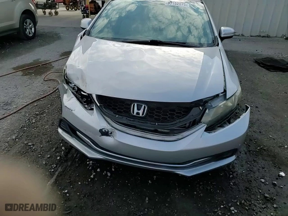2015 Honda Civic Sedan LX with VIN 19XFB2F55FE200794, listed as a Copart auction lot 53152075 with 78,495 mi miles and Salvage Title. Bid and sale history available at carsss.com. Image 13.