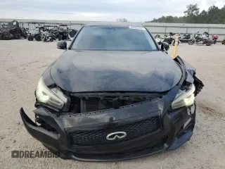 2014 Infiniti Q50 Sport with VIN JN1BV7ARXEM690245, listed as a Copart auction lot 47778955 with 143,477 mi miles and Salvage Title. Bid and sale history available at DreamBid. Image 5.