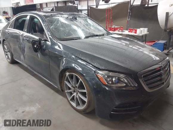 2020 Mercedes-Benz S-Class S 560 with VIN WDDUG8DB7LA505643, listed as a IAAI auction lot 41959588 with 37,307 mi miles. Bid and sale history available at carsss.com. Image 1.