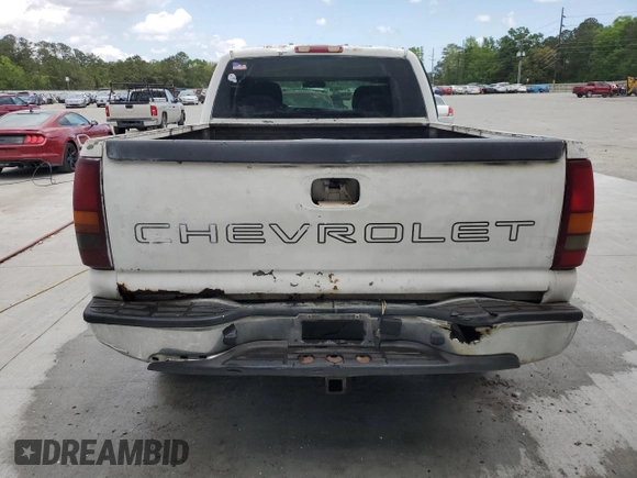 2002 Chevrolet Silverado 1500 LS with VIN 2GCEK19V821255524, listed as a Copart auction lot 52390605 with Not Provided miles and Salvage Title. Bid and sale history available at DreamBid. Image 6.