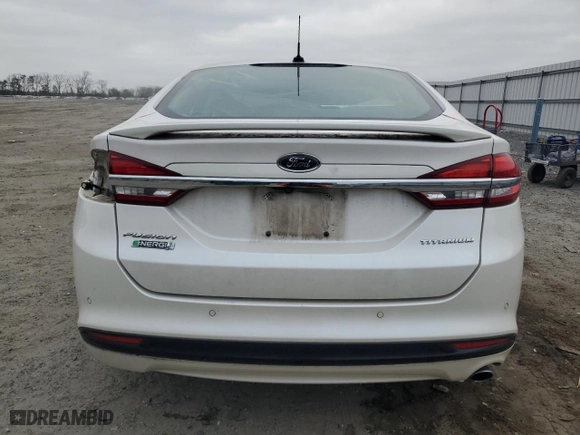 2017 Ford Fusion Energi Titanium with VIN 3FA6P0SUXHR256864, listed as a Copart auction lot 48925295 with 110,426 mi miles and Salvage Title. Bid and sale history available at carsss.com. Image 6.