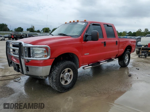 2005 Ford Super Duty F-250 XL with VIN 1FTSW21P15EA95290, listed as a Copart auction lot 61757644 with 0 mi miles and Salvage Title. Bid and sale history available at carsss.com. Image 1.