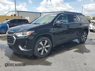2021 Chevrolet Traverse LT with VIN 1GNERHKW9MJ142091, listed as a Copart auction lot 62891915 with 57,354 mi miles and Salvage title. Bid and sale history available at DreamBid. Image 1.