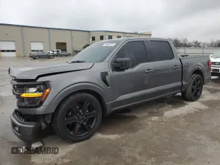 2024 Ford F-150 XLT with VIN 1FTFW3L59RKD84279, listed as a Copart auction lot 44623725 with 8,991 mi miles and Salvage Title. Bid and sale history available at carsss.com. Image 1.