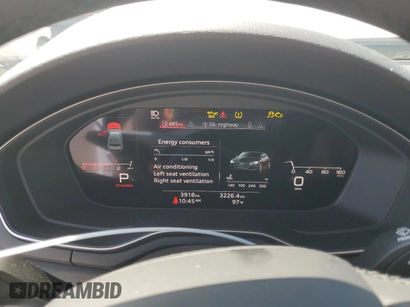 2023 Audi A5 S line Premium Plus z VIN WAUTAAF57PA023392, wystawiony jako Copart lot #61999744 z przebiegiem 3 918 mil mil oraz Szkoda całkowita • Salvage title. Historia ofert i sprzedaży dostępna na DreamBid. Obrazek 9.