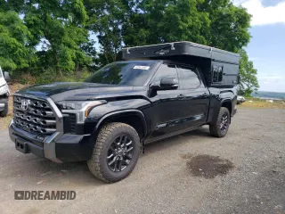 2023 Toyota Tundra Platinum with VIN 5TFNA5EC3PX017198, listed as a Copart auction lot 62857595 with 16,571 mi miles and Salvage title. Bid and sale history available at DreamBid. Image 1.