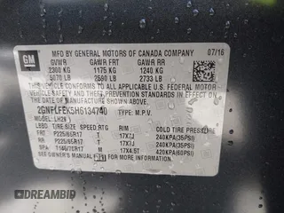 2017 Chevrolet Equinox LT with VIN 2GNFLFEK5H6134740, listed as a IAAI auction lot 41997815 with 128,297 mi miles. Bid and sale history available at carsss.com. Image 9.