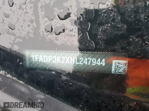 2017 Ford Focus SE with VIN 1FADP3K2XHL247944, listed as a Copart auction lot 51992445 with 92,753 mi miles and Salvage Title. Bid and sale history available at carsss.com. Image 12.