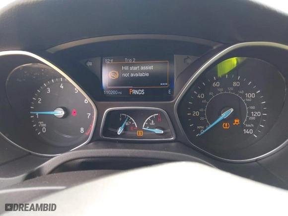 2015 Ford Focus SE with VIN 1FADP3F25FL281314, listed as a IAAI auction lot 41618483 with 110,200 mi miles. Bid and sale history available at carsss.com. Image 7.