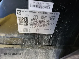 2022 GMC Terrain SLE z VIN 3GKALTEV8NL265474, wystawiony jako IAAI lot #42569668 z przebiegiem 104 173 mil mil oraz . Historia ofert i sprzedaży dostępna na DreamBid. Obrazek 1.