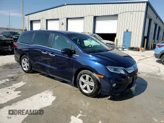 2020 Honda Odyssey EX with VIN 5FNRL6H56LB062770, listed as a Copart auction lot 43761435 with 103,566 mi miles and Salvage Title. Bid and sale history available at DreamBid. Image 14.