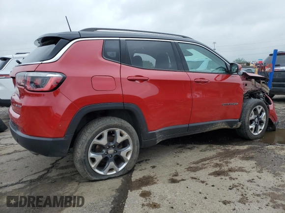 2018 Jeep Compass Limited with VIN 3C4NJDCB0JT397379, listed as a Copart auction lot 59751945 with Not provided miles and Salvage title. Bid and sale history available at DreamBid. Image 3.