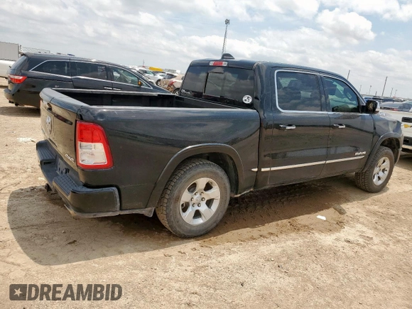 2020 Ram 1500 Limited with VIN 1C6SRFHT6LN191051, listed as a Copart auction lot 64772885 with 144,200 mi miles and Clean title. Bid and sale history available at DreamBid. Image 3.