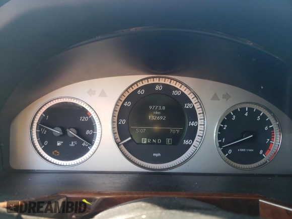 2011 Mercedes-Benz GLK with VIN WDCGG5GB3BF601265, listed as a Copart auction lot 52254665 with 132,692 mi miles and Salvage Title. Bid and sale history available at carsss.com. Image 9.