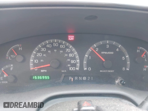 2001 Ford F-150 XL with VIN 2FTZF07211CA54107, listed as a IAAI auction lot 41450483 with 153,699 mi miles. Bid and sale history available at carsss.com. Image 7.