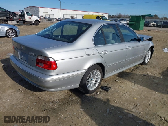 2002 BMW 5 Series 530iA with VIN WBADT63432CH85321, listed as a IAAI auction lot 41340351 with Not Provided miles. Bid and sale history available at carsss.com. Image 4.