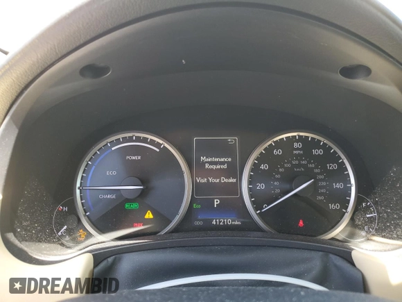 2021 Lexus NX 300h with VIN JTJGJRDZ8M5012895, listed as a Copart auction lot 62593635 with 41,210 mi miles and Salvage title. Bid and sale history available at DreamBid. Image 9.