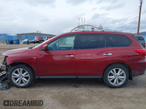 2018 Nissan Pathfinder SV with VIN 5N1DR2MM6JC657204, listed as a IAAI auction lot 41836497 with 67,108 mi miles and . Bid and sale history available at DreamBid. Image 15.