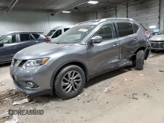 2016 Nissan Rogue SL with VIN 5N1AT2MV8GC733169, listed as a Copart auction lot 54680275 with 123,252 mi miles and Non Repairable. Bid and sale history available at DreamBid. Image 1.