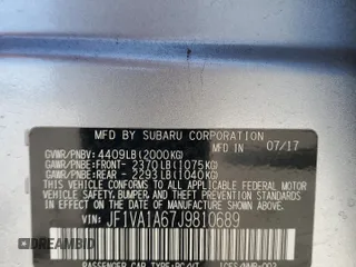 2018 Subaru WRX z VIN JF1VA1A67J9810689, wystawiony jako Copart lot #56530385 z przebiegiem 107 895 mil mil oraz Czysty tytuł • Clean title. Historia ofert i sprzedaży dostępna na DreamBid. Obrazek 13.