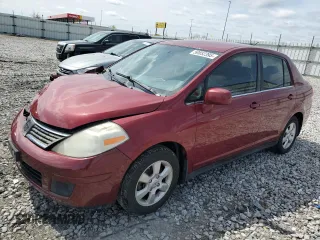 2008 Nissan Versa 1.8 S with VIN 3N1BC11E08L374304, listed as a Copart auction lot 50852395 with 166,168 mi miles and Salvage Title. Bid and sale history available at carsss.com. Image 1.