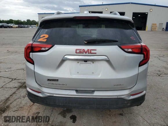 2021 GMC Terrain SLT with VIN 3GKALVEV7ML309670, listed as a Copart auction lot 53004105 with 84,192 mi miles and Salvage title. Bid and sale history available at DreamBid. Image 6.