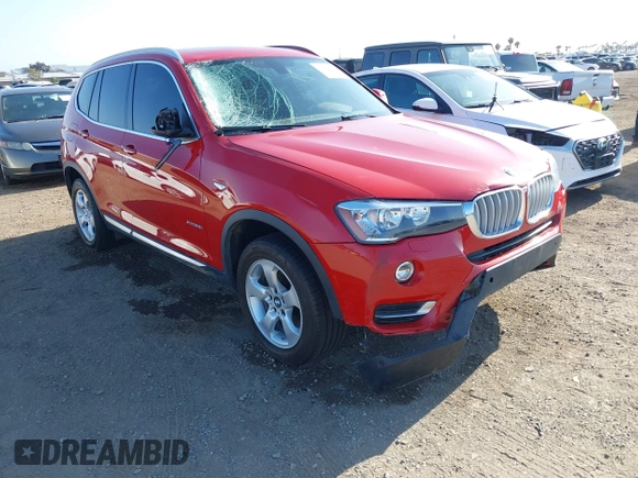 2016 BMW X3 xDrive28i with VIN 5UXWX9C53G0D95157, listed as a IAAI auction lot 42072656 with 61,533 mi miles and . Bid and sale history available at DreamBid. Image 1.