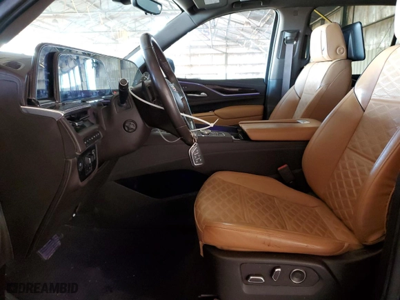 2021 Cadillac Escalade Premium Luxury with VIN 1GYS4CKL6MR263319, listed as a Copart auction lot 80558024 with 40,348 mi miles and Salvage Title. Bid and sale history available at carsss.com. Image 7.