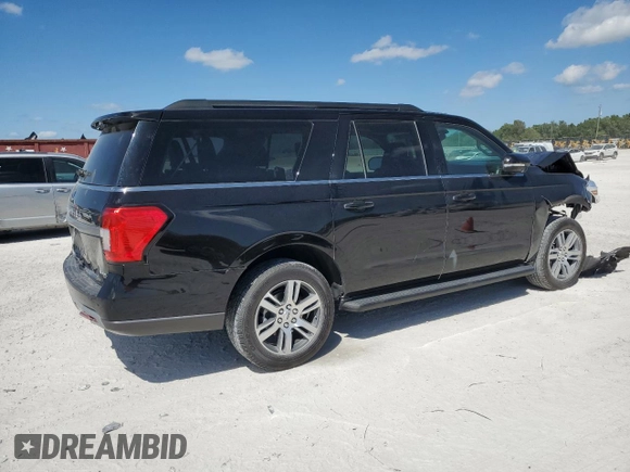 2024 Ford Expedition Max XLT with VIN 1FMJK1H85REA03549, listed as a Copart auction lot 49989325 with 44,166 mi miles and Salvage Title. Bid and sale history available at DreamBid. Image 3.