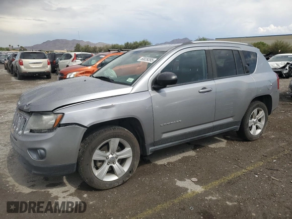 2016 Jeep Compass Sport with VIN 1C4NJCBA5GD612112, listed as a Copart auction lot 60039395 with 154,860 mi miles and Salvage title. Bid and sale history available at DreamBid. Image 1.