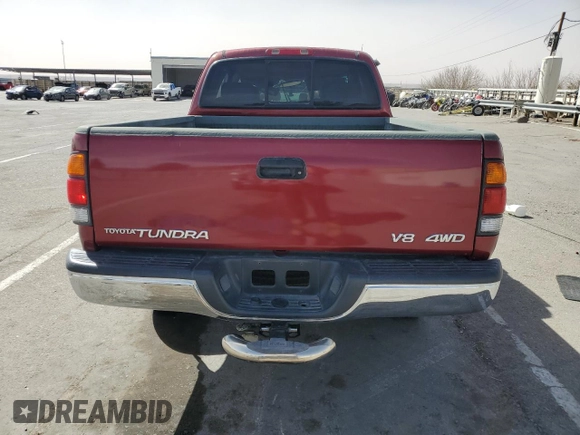 2000 Toyota Tundra SR5 with VIN 5TBBT4414YS030047, listed as a Copart auction lot 49096455 with Not Provided miles and Salvage Title. Bid and sale history available at DreamBid. Image 6.