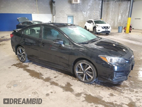 2022 Subaru Impreza Special Sports with VIN 4S3GKAL60N3609092, listed as a Copart auction lot 79737994 with 13,457 mi miles and Salvage title. Bid and sale history available at DreamBid. Image 4.