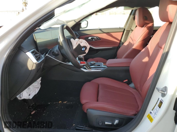 2023 BMW 3 Series 330i with VIN 3MW69FF05P8D73476, listed as a Copart auction lot 44819045 with Not provided miles and Salvage title. Bid and sale history available at DreamBid. Image 7.