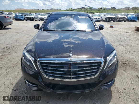 2017 Mercedes-Benz S 550 with VIN WDDUG8FB9HA322605, listed as a Copart auction lot 50385435 with 72,715 mi miles and Salvage Title. Bid and sale history available at carsss.com. Image 5.