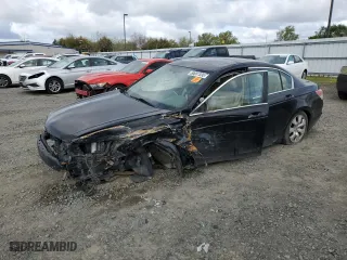 2009 Honda Accord Sdn EX-L with VIN 1HGCP26849A132379, listed as a Copart auction lot 50681595 with 205,806 mi miles and Salvage Title. Bid and sale history available at carsss.com. Image 1.