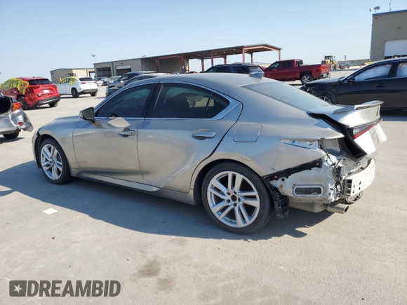 2021 Lexus IS 300 with VIN JTHAA1D22M5116858, listed as a Copart auction lot 72009944 with 62,710 mi miles and Clean title. Bid and sale history available at DreamBid. Image 2.