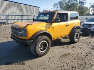 2022 Ford Bronco with VIN 1FMDE5CPXNLA84807, listed as a Copart auction lot 79506224 with 18,470 mi miles and Salvage Title. Bid and sale history available at carsss.com. Image 1.
