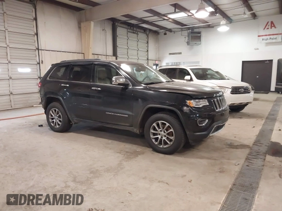 2015 Jeep Grand Cherokee Limited with VIN 1C4RJFBGXFC205124, listed as a IAAI auction lot 41405059 with 194,124 mi miles. Bid and sale history available at carsss.com. Image 1.