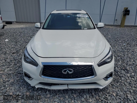 2020 Infiniti Q50 3.0t LUXE with VIN JN1EV7AP3LM208515, listed as a Copart auction lot 52169055 with 47,292 mi miles and Salvage Title. Bid and sale history available at carsss.com. Image 5.