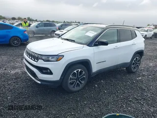 2022 Jeep Compass Limited with VIN 3C4NJDCB3NT203580, listed as a IAAI auction lot 42011823 with 34,844 mi miles and . Bid and sale history available at DreamBid. Image 2.