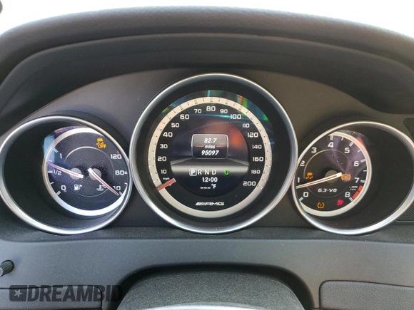 2013 Mercedes-Benz C-Class C 63 AMG with VIN WDDGJ7HB2DG071519, listed as a Copart auction lot 81365824 with 95,097 mi miles and Salvage Title. Bid and sale history available at carsss.com. Image 9.