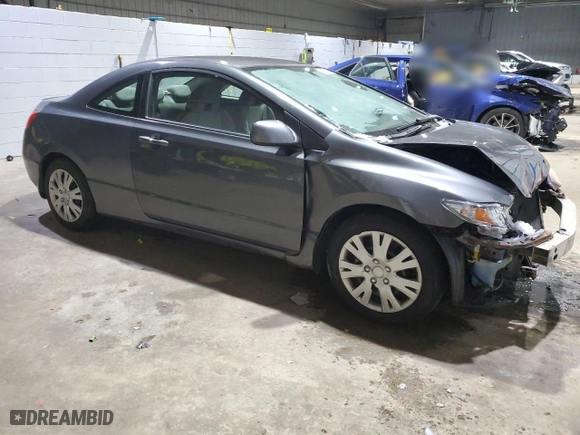 2009 Honda Civic Cpe LX with VIN 2HGFG11659H523779, listed as a Copart auction lot 42053155 with 137,301 mi miles and Salvage Title. Bid and sale history available at carsss.com. Image 4.