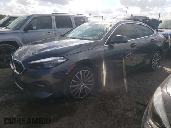 2021 BMW 2 Series 228i xDrive with VIN WBA73AK02M7G57615, listed as a Copart auction lot 36461863 with 37,686 mi miles. Bid and sale history available at carsss.com. Image 1.