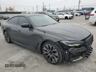 2023 BMW 4 Series M440i with VIN WBA63AW06PFN80681, listed as a Copart auction lot 58364774 with 20,057 mi miles and Salvage title. Bid and sale history available at DreamBid. Image 4.