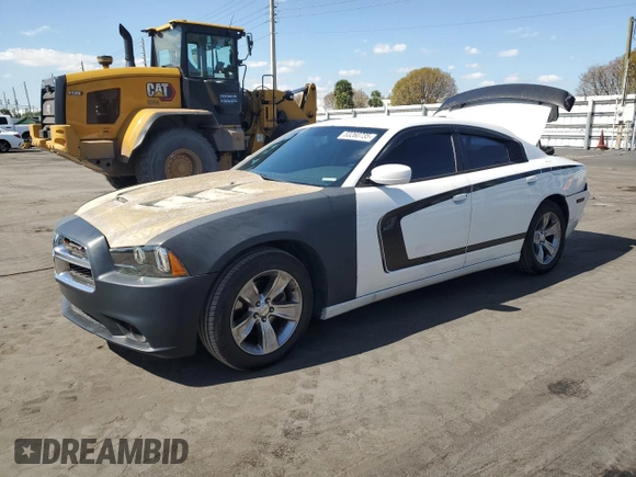 2013 Dodge Charger SE with VIN 2C3CDXBG8DH677551, listed as a Copart auction lot 53260735 with 124,248 mi miles and Salvage Title. Bid and sale history available at DreamBid. Image 1.