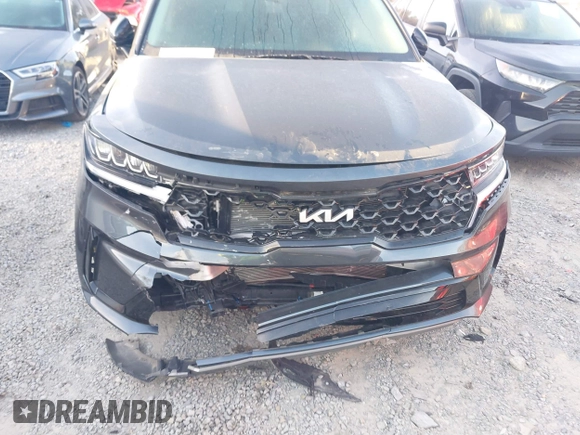 2022 Kia Sorento S with VIN 5XYRL4LC7NG151222, listed as a IAAI auction lot 41804977 with 17,052 mi miles. Bid and sale history available at carsss.com. Image 6.